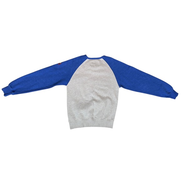 Baseball Raglan Vintage Texas Rangers Sweatshirt Soft as a Grape S/P Gray Blue - Picture 7 of 8